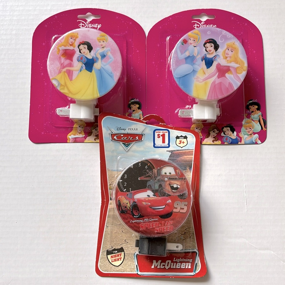 Vintage Disney Night Lights NIP